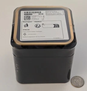 Ikea BLOMNING Coffee Loose Tea Bags Caddy Canister Storage Metal Black Gold NEW - Picture 1 of 11