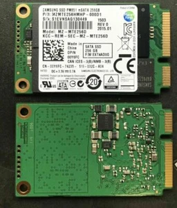 Samsung 256GB PM851 mSATA SSD Internal 1.8 inch SATA MZMTE256HMHP Dell PN 00Y6FC - Picture 1 of 4