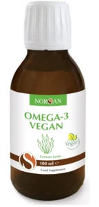 NORSAN Premium Omega 3 Wegańska wysoka dawka EPA i DHA 100% Wegańska DARMOWA PRZESYŁKA - Zdjęcie 1 z 5