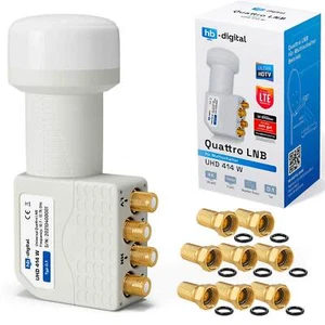 Quattro LNB LNC LMB 0,1dB quatro FULL HD TV SKY 3D 4K für Multischalter Digital - Bild 1 von 11