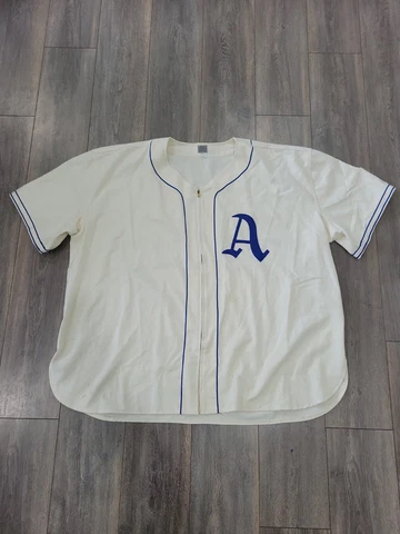 VINTAGE AUTHENTIC EBBETS FIELD FLANNELS CUBA ALMENDARES JERSEY 5XL 64 MAYS Cover