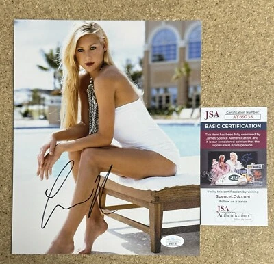 Anna Kournikova Signed Tennis Player & Model 8x10 Photo With JSA COA - Image 1 of 3