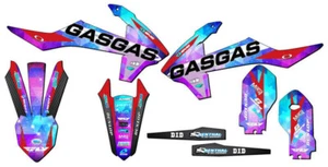 2021-2024 Mc 85 Espacio Kadet Galaxy Senge Gráficos Kit Compatible Con Gasgas - Picture 1 of 10