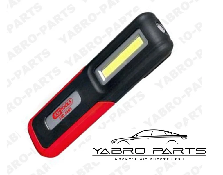 KS Tools 3W LED Werkstatt-Handlampe - Schwarz/Rot