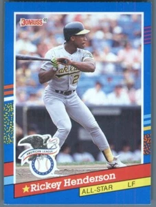 1991 Donruss Oakland Athletics Rickey Henderson #53a - Picture 1 of 2