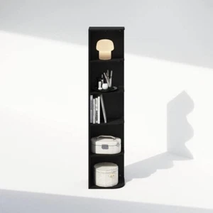 Tier 5 Bookcase Bookshelf Tall Thin Vertical For Wall Book Shelf Narrow Small - Picture 1 of 6