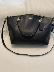 Coach Umhängetasche Handtasche schwarz Leder - Bild 1 von 6