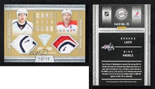 2011 Titanium Game-Worn Gear Memorabilia /15 Brooks Laich Mike Knuble Dual Patch