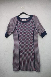 Juicy Couture Short Sleeve Diamond Print Sweater Dress-Size Large-Short - Picture 1 of 9
