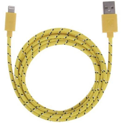 Braided USB data Sync power cord Charger Cable for iPhone X 8 7 plus 6 5s iPod 5 - Image 1 of 4