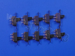 10pcs encendido / apagado Power Sliding Cross Handle Lever Double Row 3-PIN Toggle Switch Switch - Imagen 1 de 1