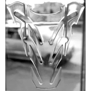 Paraserbatoio resinato TRASPARENTE TRANSPARENT CLEAR TANK PAD "TOP WINGS" - Picture 1 of 1