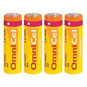4x OmniCel ER14505 3.6V 2400mAh AA Lithium Button Top Battery RFID Beacons AMR - Picture 1 of 8