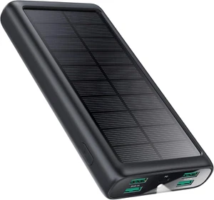 Power Bank 26800mAh 15W Solar Powerbank PD3.0A USB C Input & Output Solarladeger - Bild 1 von 7