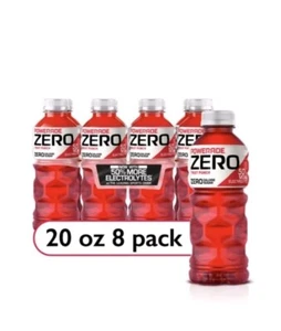 Powerade Zero Sugar Red Fruit Punch Sports Drink 8 Pack 20 fl Oz - Picture 1 of 4