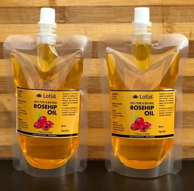 Organic Rosehip Oil, Cold-pressed, Pure 50ml, 100ml, 200ml, Pure - image 1 of 4