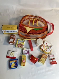 Vintage McDonalds Clear Plastic Zip Bag Backpack Collectible Childs Toys R Us - Picture 1 of 5