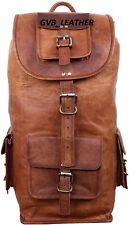 Men's Real Leather Backpack Laptop Travel Hiking Adventure Travel Top Shop Bag