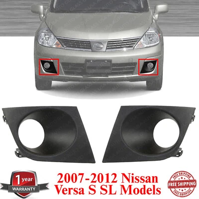 Juego de 2 molduras de faros antiniebla para modelos Nissan Versa S SL 2007-2012 Foto 1 de 4