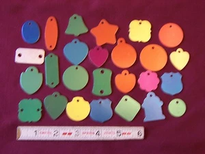 Vintage Blank Dog Tax Tag License Lot Shield Bell Heart Fire Hydrant bdt1 - Picture 1 of 4