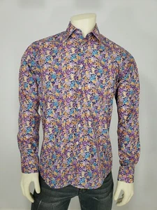 KURT RIVER KELSEY SPREAD SHIRT FLORAL SLIM FIT LONG SLEEVE SHIRT MEN'S L - Picture 1 of 11