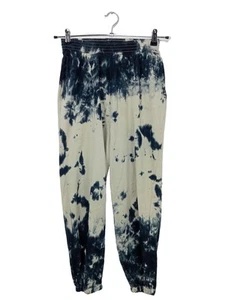 ZARA Pantalón deportivo Mujeres Talla EU 36 azul-blanco puro look casual - Imagen 1 de 5