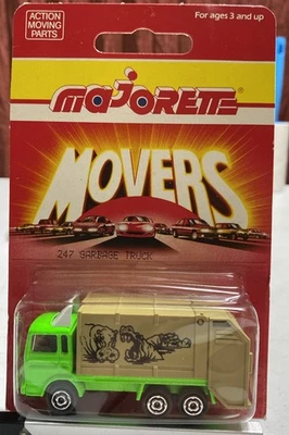 Majorette Movers Garbage Truck Hippo Lot- Series 200 -  Saviem Truck Green New - Image 1 of 4
