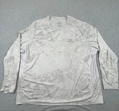 Camisa REALTREE Para Hombres XXXL Blanca Wav3 Pesca Navegación Ventilada Elastizada Manga Larga Foto 1 de 4