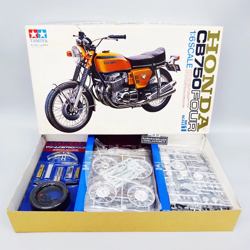 Tamiya 1/6 Honda CB750 Four Big Scale Series Plastic Model Kit Giappone NUOVO - Immagine 1 di 4