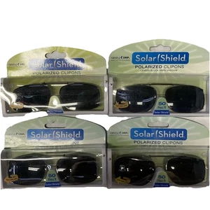 Gafas de sol polarizadas con clip protector solar 50 Rec 1 marco completo lentes grises 4 pares - Imagen 1 de 2