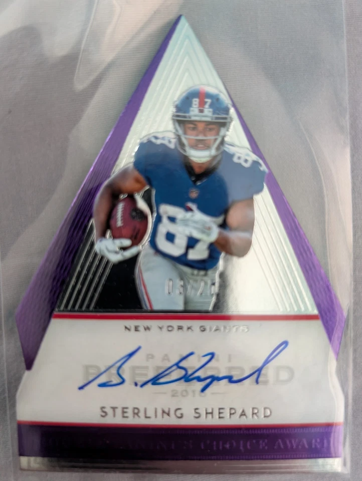 Карта STERLING SHEPARD 2016 Panini Preferred фиолетовая автоматическая штамповка /25 PWE - Изображение 1 из 1