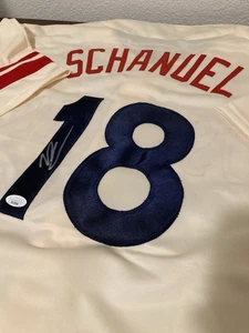 Nolan Schanuel Signed Auto Los Angeles Angels City  Connect Jersey #18 JSA COA - Picture 1 of 4