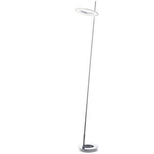 Dainolite Finley 1Lt 20W Floor Lamp, Silver/White - FLY-6020LEDF-SLV - Picture 1 of 1