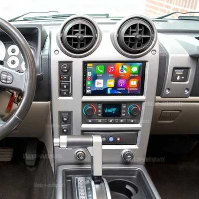 For Hummer H2 2003 2004-2006 Carplay Stereo Android 15 Navi GPS Radio Navi Dash Foto 1 de 4