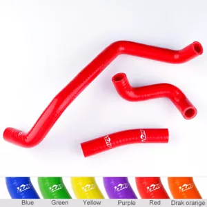 RED Silicone Radiator Pipe Kit For 2000-2007 01 02 03 04 Can Am Bombardier DS650 - Picture 1 of 8