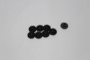 Lot of 8 K'NEX Black Small Gears Parts/Replacement Pieces 7 Black & 1 Gray - Picture 1 of 4