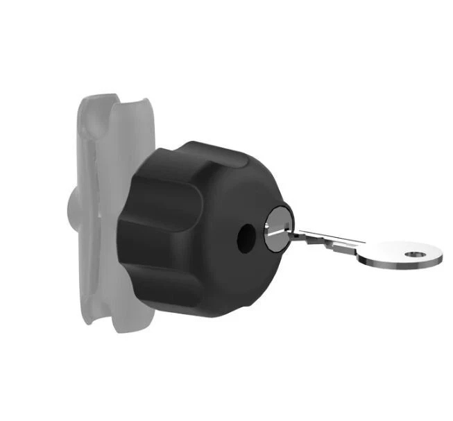RAM® Key Lock Knob with Brass Insert for B Size Socket Arms - Image 1 of 1