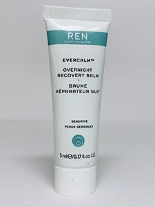 REN Clean Skincare Evercalm Overnight Recovery Bálsamo-Tamaño de viaje 5 ml/.17 oz Nuevo sin caja - Imagen 1 de 2