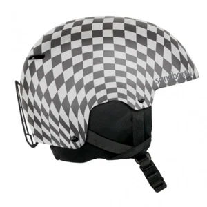 Sandbox Icon Snowboard Helmet Black White Checkered NEW snowboarding New - Picture 1 of 4