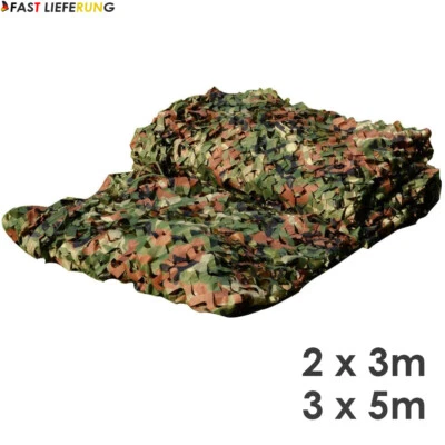 Tarnnetz Flecktarn Bundeswehr Armee Netz Tarnung Jagd Outdoor Dekonetz Camping - Bild 1 von 4