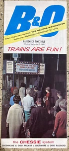 1965 B&O BALTIMORE OHIO BROCHURE PAMPHLET RAILROAD TRAIN TIME TABLES VTG - Picture 1 of 5
