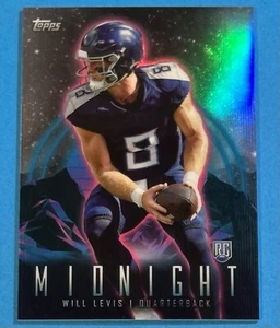 2023 TOPPS COMPOSITE WILL LEVIS MIDNIGHT ROOKIE REFRACTOR - TITANS #349 - Picture 1 of 9