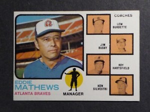 1973 Topps Eddie Mathews #237 Braves EX/MT (002) Right Ear Not Showing