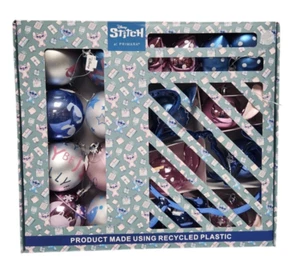 Disney Stitch Christmas Baubles & Tree Topper Set 25 Pack Ornament Holiday Decor - Picture 1 of 15