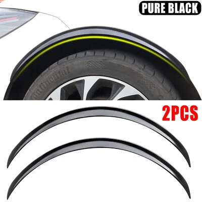 X2 73cm Gummi Radlauf Verbreiterung Schutzleisten Kotflügel Zierleiste Universal - Image 1 of 4