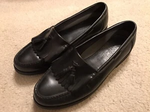 Herren Rockport Vibram Schwarz Leder Quaste Halbschuhe Gr. 13M R Klassischer Stil - Bild 1 von 9