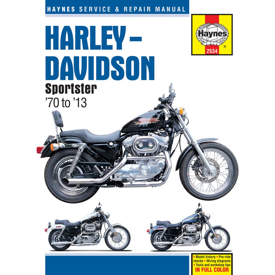 HAYNES 维修手册 - Sportsters 883/1000/1100/1200 XL/XLH/XLCH/XLS/XLX 1970-13 — 第 1/1 张图片