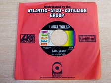 Earl Grant/I Miss You So/1967 Decca 7" Single
