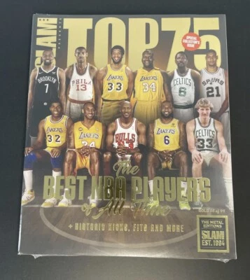 2022 SLAM NBA Magazine Top 75 Best Players of all time - GOLD 86 of 94 - Image 1 of 2