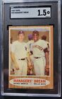 1962 TOPPS #18 MANAGER'S  DREAM  MICKEY MANTLE & WILLIE MAYS  SGC 1.5  HOF  NICE